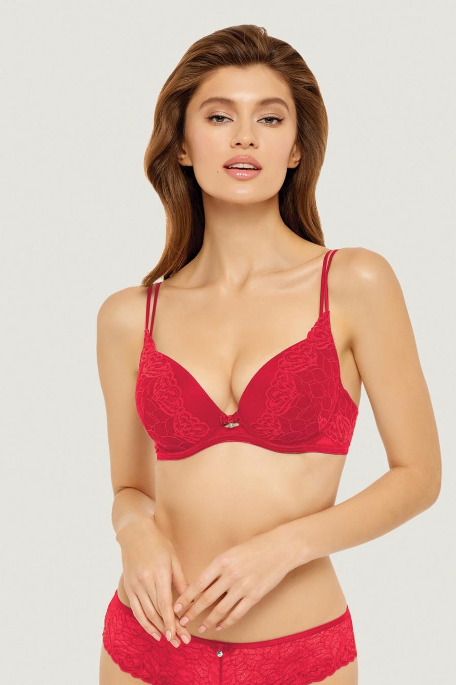 

Бюстгальтер push-up Marc & Andre (65632) 80B імперська червоний колір