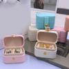 PU Leather Jewelry Storage Box, Mini Compact Gift Box, with Soft Scratch-Proof Interior Jewelry Case, for Rings Earrings Necklaces