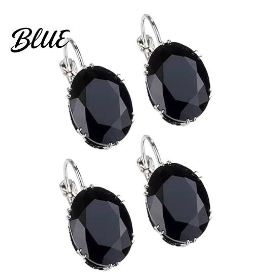 Unique Design Earrings 46024 Pairs Teardrop Lightweight Sparkling Cubic Drop