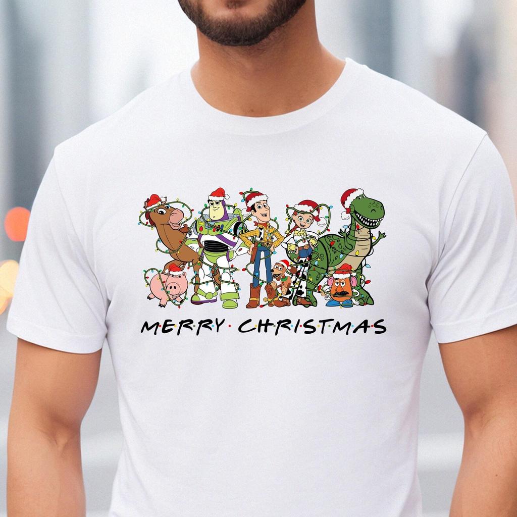 Comfort Colors® Toy Story Merry Christmas T-Shirt, Toy Story Christmas Shirt, Toy Story Xmas Shirt, Friends Christmas Shirt