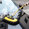 15° Curved Car Wash Brush with Long Handle Microfiber Scratch-Free Car Wash Mop with Extension Pole for RV Truck SUV Caravan Boat Cleaning