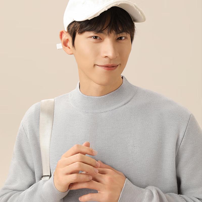 VANCL Men's Fleece-Lined Thermal Pullover Sweater