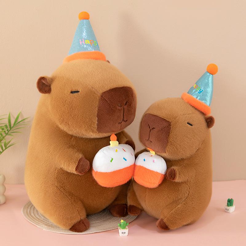 Plush Toy Capibala Doll Capybara Doll Pillow Cute Girl Birthday Party Gift