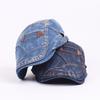 Denim Beret Men's Forward Cap Outdoor Travel Sun Hat