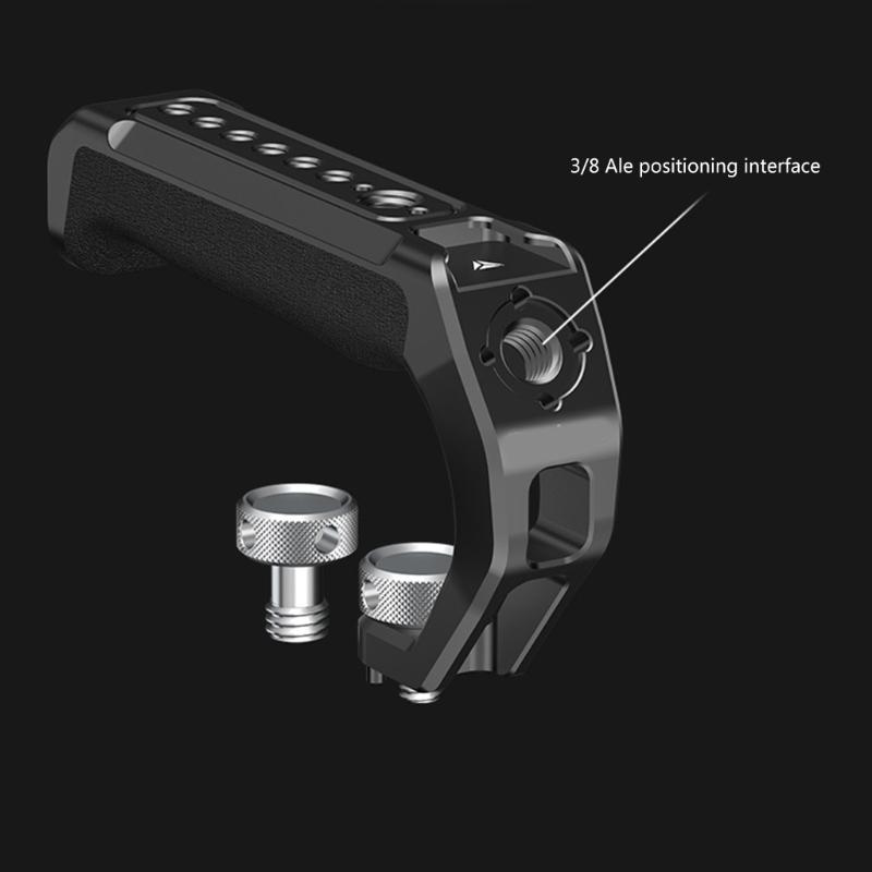 Aluminiowy Ergonomiczny Uchwyt Górny Kamery z Pokrętłem Szybkiego Zwalniania i Antypoślizgową Silikonową Konstrukcją Uchwytu Akcesoria