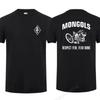 Úžasná trička Pánské tričko Ležérní Nadměrné Základní Logo Mongols Motocykl Union Tričko Pánská trička Grafický Streetwear S-3XL