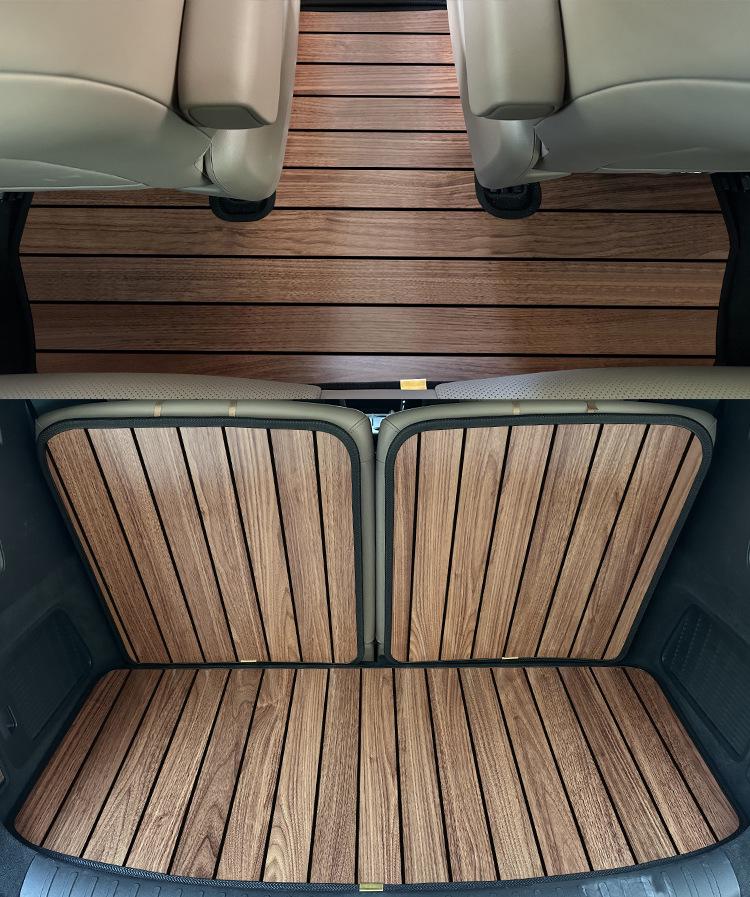 Dedicated Solid Wood Floor Mats for Nio ES8 Lydo L90 - Custom Car Flooring Accessories