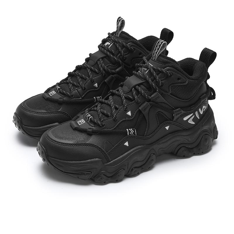 New FILA ORIGINALE Mid Top Running Shoes Women's Black F12W442122FBK