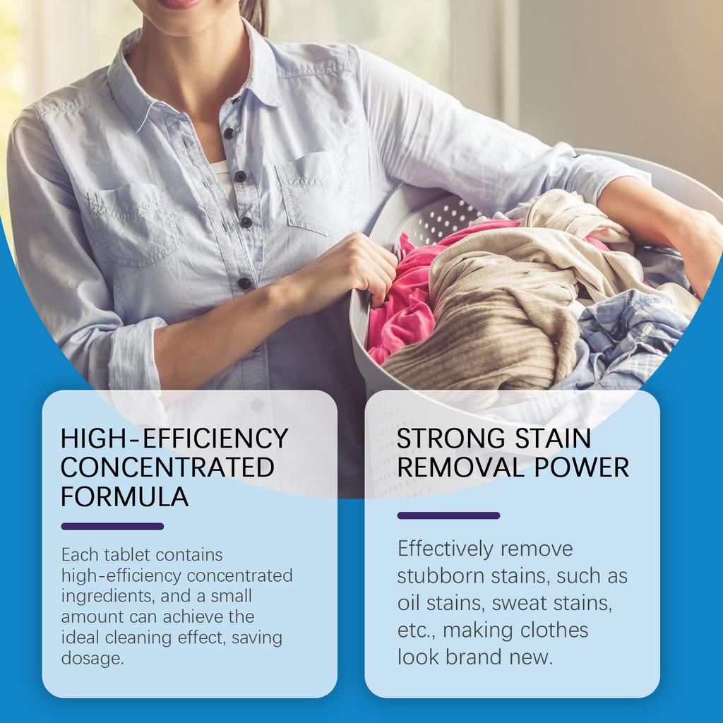 Fleck Waschtabletten Haushalt Tragbare Waschtabletten Fleckenentfernung Waschtabletten 30 Stück