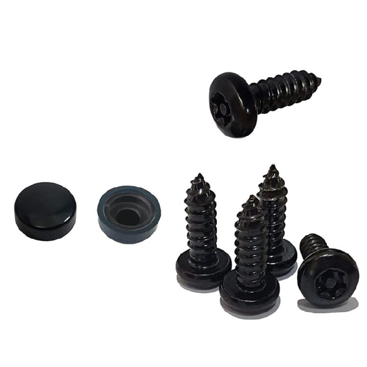 Upgraded License Plate Screws Quick & Secure Car License Plate Fasteners Set