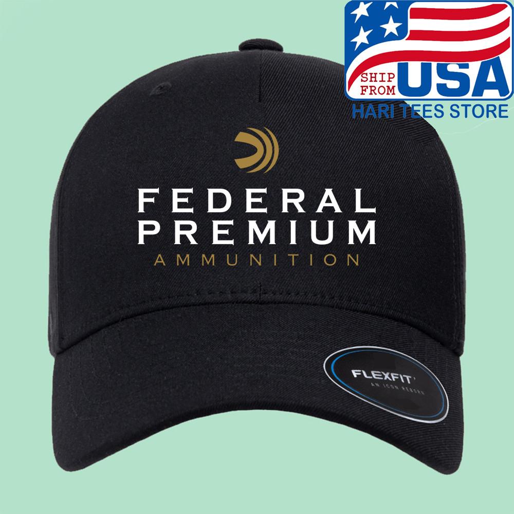 Federal Ammunition Hunting Shooting Black Hat Baseball Cap Size S/M & L/XL Unisex T-Shirt L
