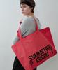 Symmetricpercent Color Logo Cotton Bag / Red