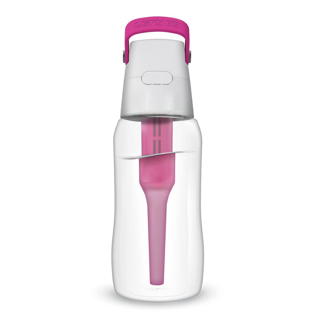 DAFI SOLID Portable Water Filter Bottle with Cartridge (500ml, Rose Pink)