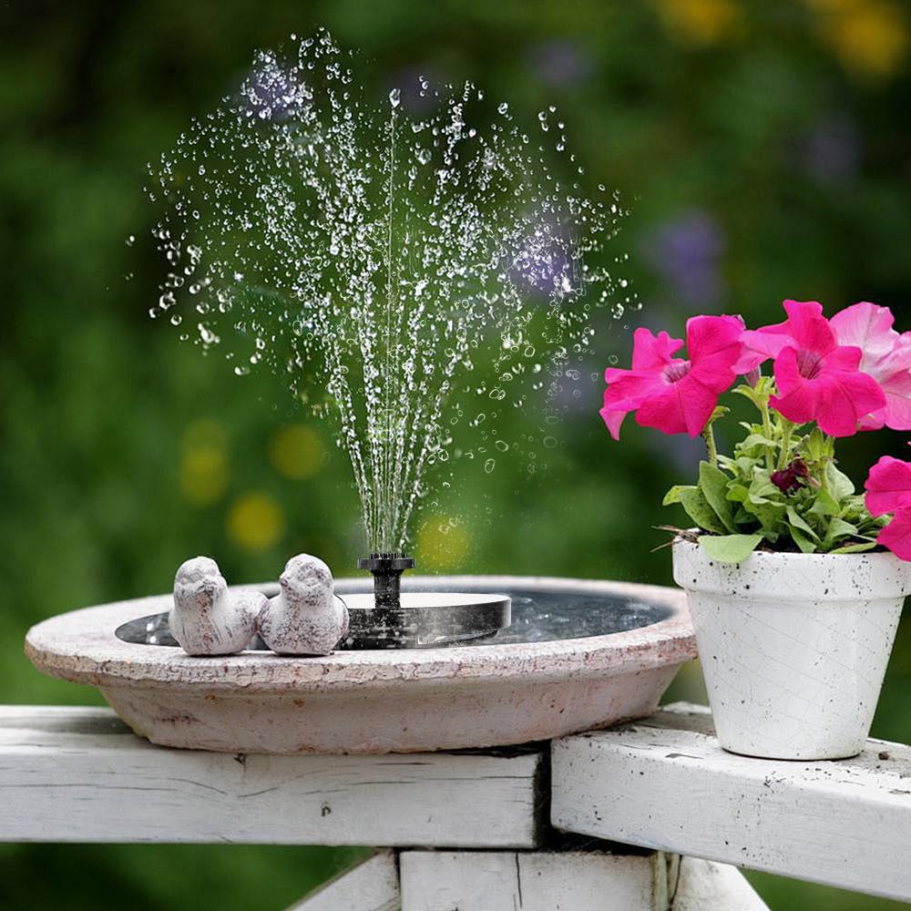 150L/h Solární čerpadlo na vodu Kruhové fontánové čerpadlo Se 4 tryskami Pro ptačí koupaliště Zahrada Venkovní bazén Cirkulace Zařízení pro dodávku kyslíku