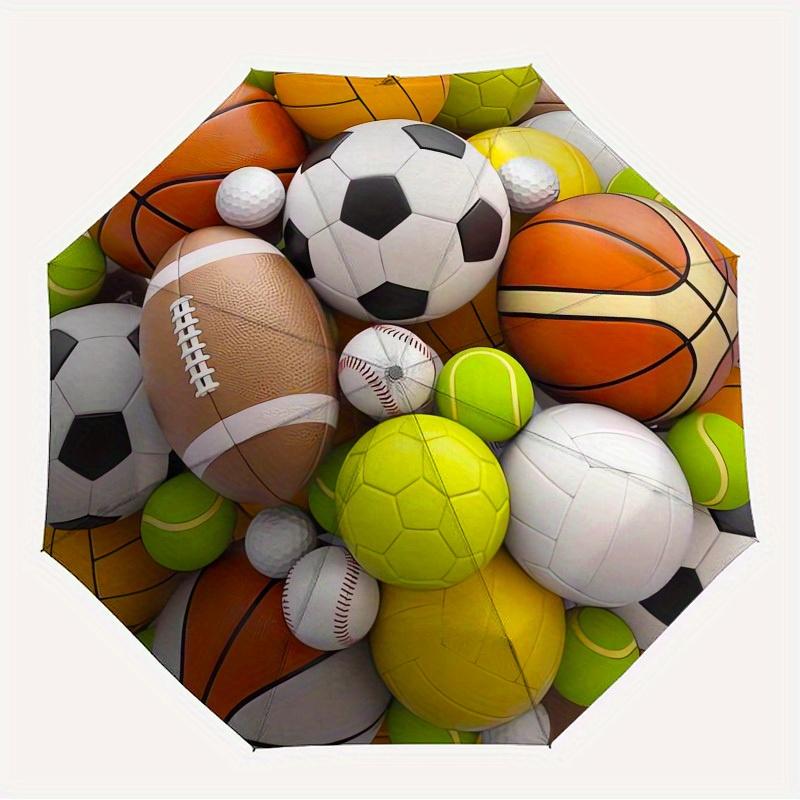 

1pc Sports Balls Themed High-quality Umbrella,Automatic Opening and Closing Umbrella,Multi-functional Umbrella G0811232