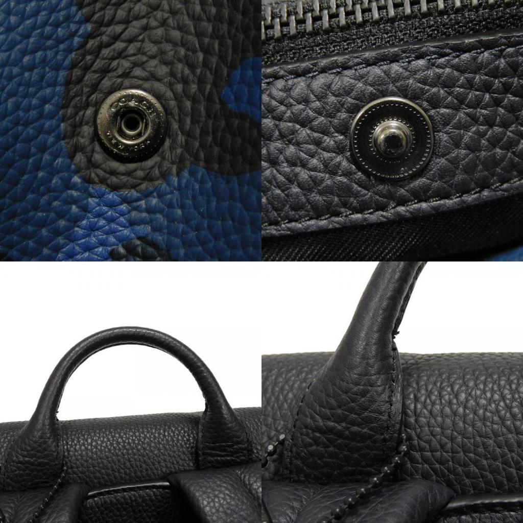 Gebrauchter Manhattan Printed Daypack 9726 (72056, 7927) in Navy Camouflage mit geprägtem Logo Blau für Herren aus Japan