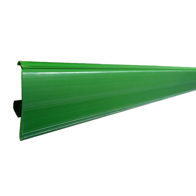 Price strip for shelf, plug-in, L-100cm, dark green, N