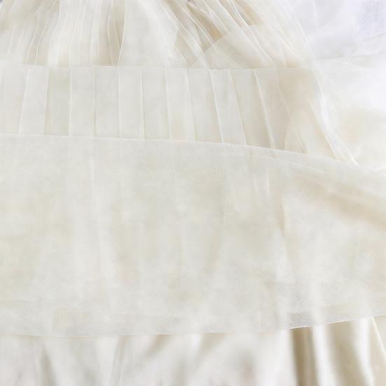 Spódnica Tiulowa Damska Elastyczna Wysoki Stan Linia A Długa Tiulowa Spódnica Bajkowa Zwiewna Warstwowa Wielowarstwowa Maxi