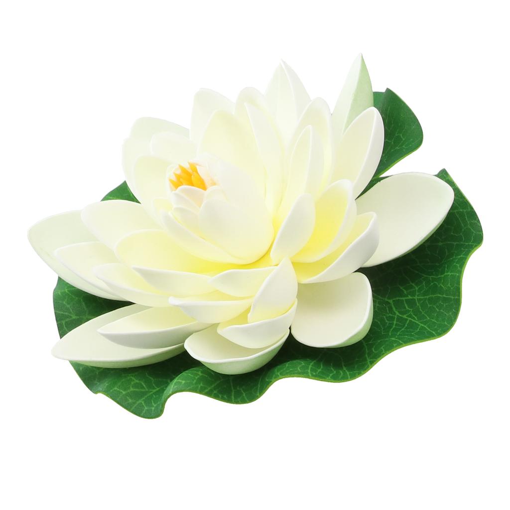 Multicolor Artificial Water Lily Floating Lotus Flower, 18cm, Environmentally Friendly Material, Perfect for Garden Pond