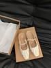 Flat-bottomed French Bag Head, Half Slippers, Fairy Shoes, Outer Wear 2025 New Summer Niche Silver Mary Jane Sandals
