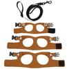 3 Pack Bearded Dragon Harness and Leash Set  Adjustable Soft Leather Lizard Harness 3 Sizes for Bearded Dragon Lizard