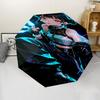 Demon Hunter Print Automatic Umbrella, 8 Rib Iron Frame, Plastic Handle, Suitable for Outdoor Travel &Daily , Ideal Gift