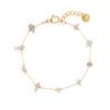 Jbans Classic Asymmetrical Bead Point Gold Surgical Chain Bracelet (C2401Ac1075_Gd)