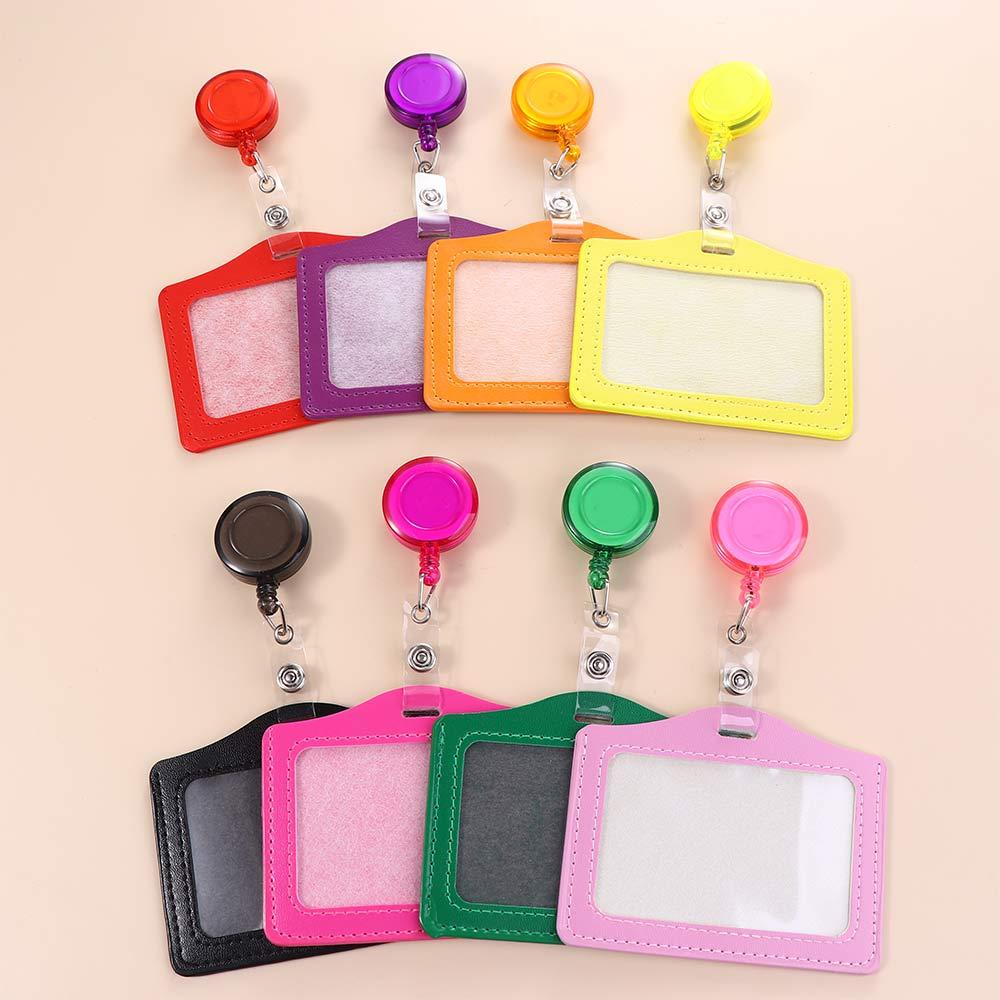 Badge Holder Transparent Card Cover Student Card Sleeves Credit Cards Protector Bus Card Holder