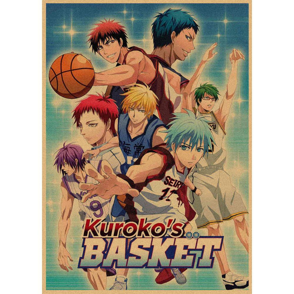 Kuroko's Basketball Retro Kraft Poster Decorative Wall Art Mural 407