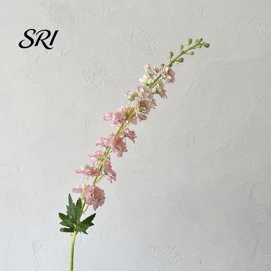 Forest Style Flower Arrangement Larkspur Artificial Flowers Realistic Delphinium with Bendable Stems Rustic Floor Eco-friendly Vase Decor for