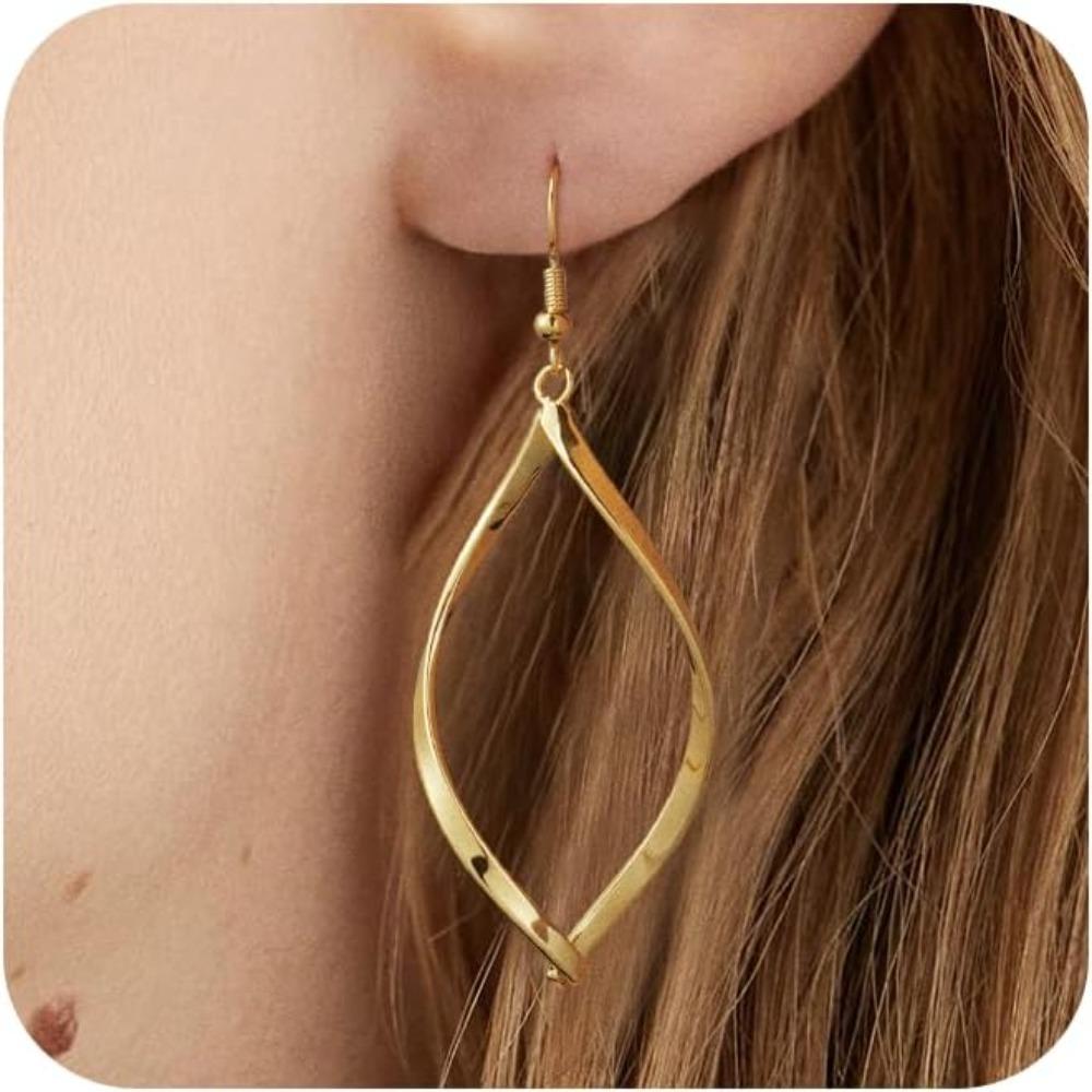 Chic Leaf Earrings for Women,Gold/Silver Cubic Zirconia Huggie Leaf Dangle Earrings Dainty Hypoallergenic Earring Jewelry Birthday Gifts