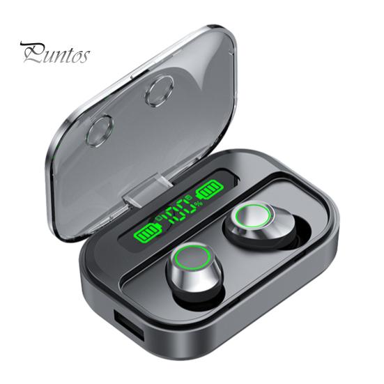 

Беспроводные наушники со светодиодным дисплеем, шумоподавлением, совместимые с Bluetooth, водонепроницаемые спортивные наушники 5.3 чёрный