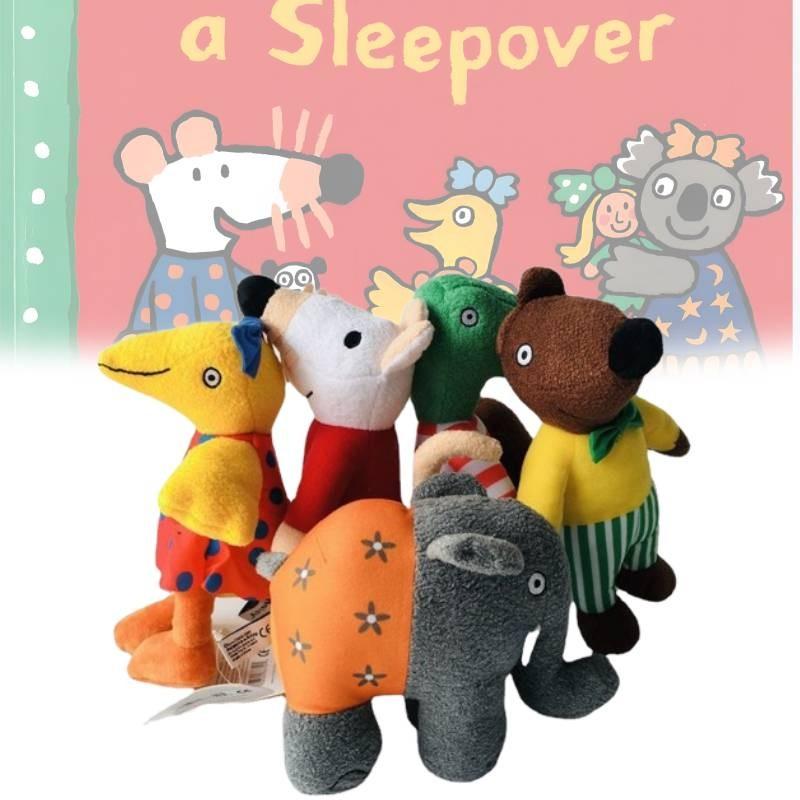 Handcrafted Maisy Mouse Plush Toy Set Featuring Adorable Crocodile Elephant Squirrel And Yellow Bird For Kids And Collectors