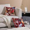 Game Genshin Hu Tao Cushion Cover Pillowcase Short Plush Invisible zipper Room Sofa Cushion Cover