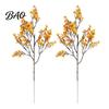 Reusable Harvest Festival Flower Stems Realistic Artificial Flowers for Autumn Home Decoration, Silk Floral Safe Faux Decor Pets Branches Halloween
