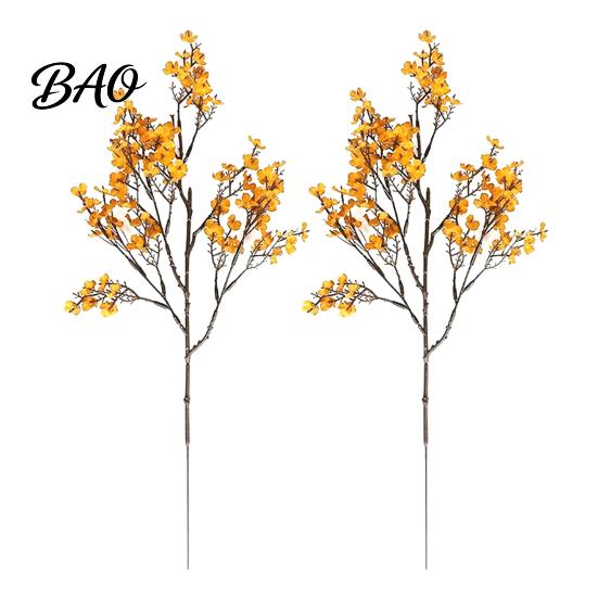 Reusable Harvest Festival Flower Stems Realistic Artificial Flowers for Autumn Home Decoration, Silk Floral Safe Faux Decor Pets Branches Halloween
