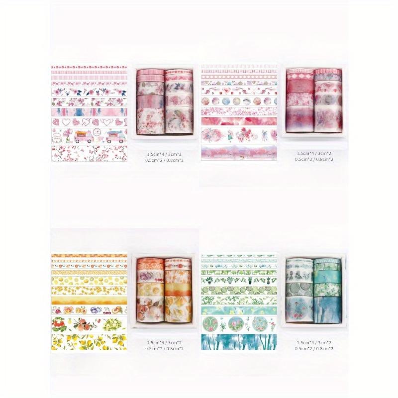 10rolls Random Tape Set Cute Illustration Fresh Hand Account Sticker Materials Back To School