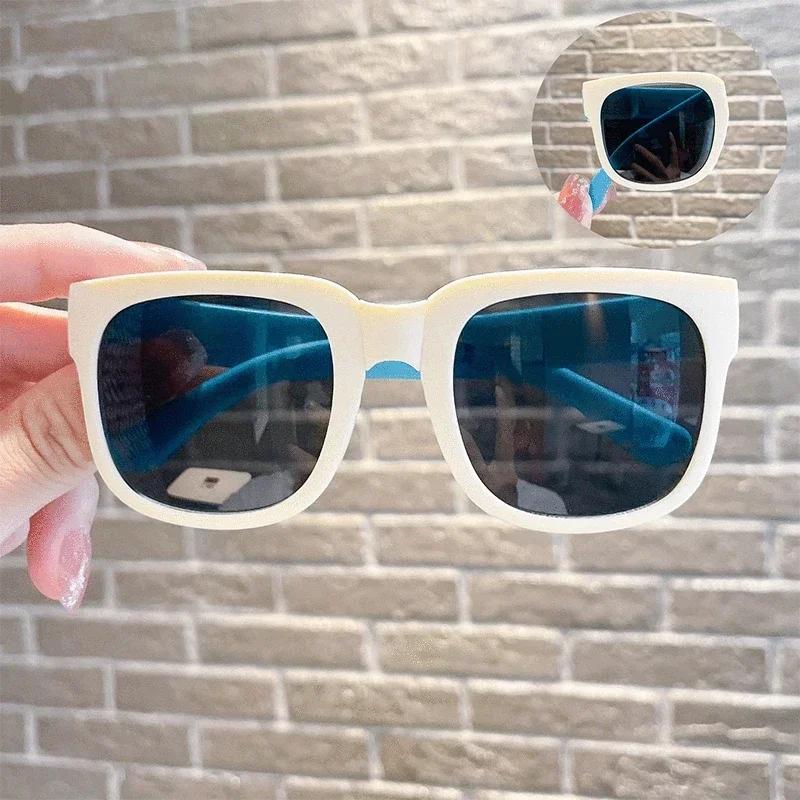 Colorful Folding Sunglasses Outdoor Kids Sunglasses Boys Girls Brand Design Square Glasses Children Eyewear Protection Uv400