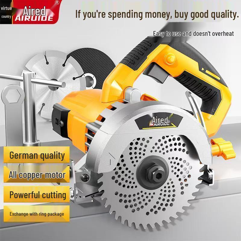 High-Power Multifunctional Handheld Electric Saw for Tile, Stone, Metal, and Marble Cutting