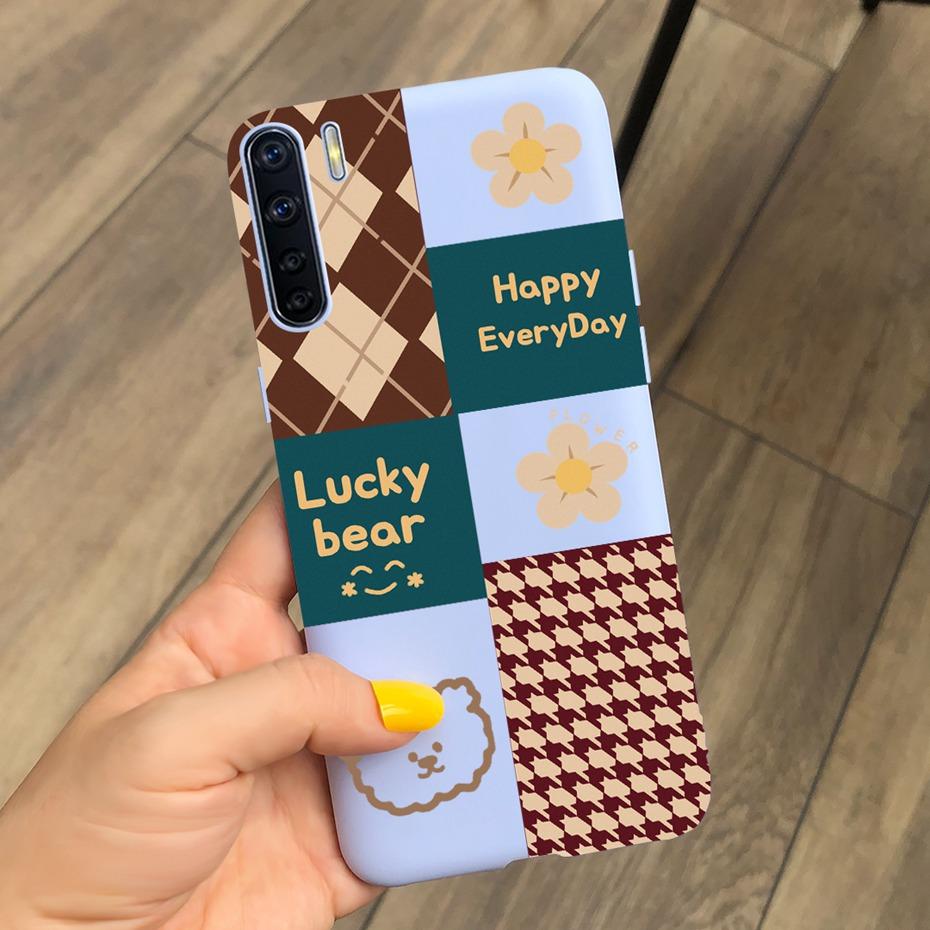 For OPPO A91 Case Oppo F15 CPH2001 CPH2021 Lovely Printing Jelly Silicone Soft Phone Back Cover Cases For Oppo Reno3 CPH2043