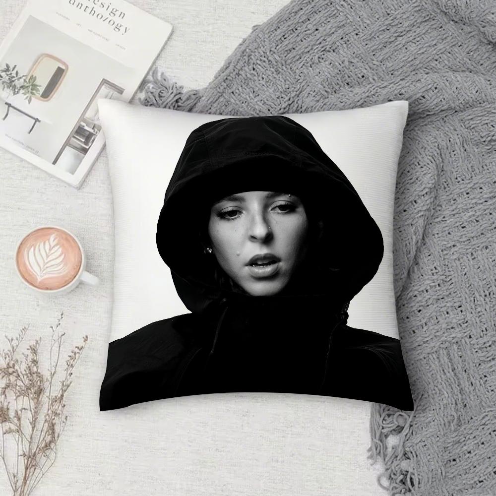 Singer Young Miko Pillow Case Square Double-Sided Printing Short Plush Sofa Cushion Cover Bedroom Pillow