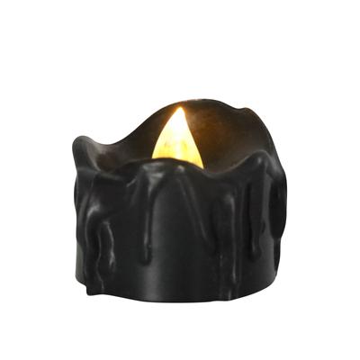 Black Creative Tears Electronic Candle Light Halloween  Tea Light