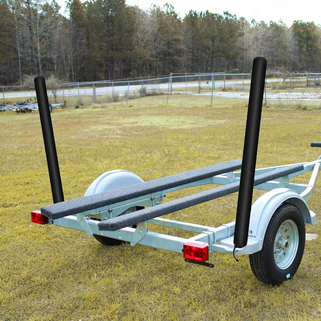 1/2 Stück 48 Zoll Bootsanhänger Führungsstangenabdeckungen Führungsstangen 4 mm Dicke Anhänger Führungsstangenabdeckung Angelboot Zubehör