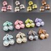 Home Party Supplies Jewelry Making Beads 3Pcs Necklace Earrings Bracelet Pendants Cute Cherry Colorful Bubble Acrylic DIY Pendant For DIY Trendy