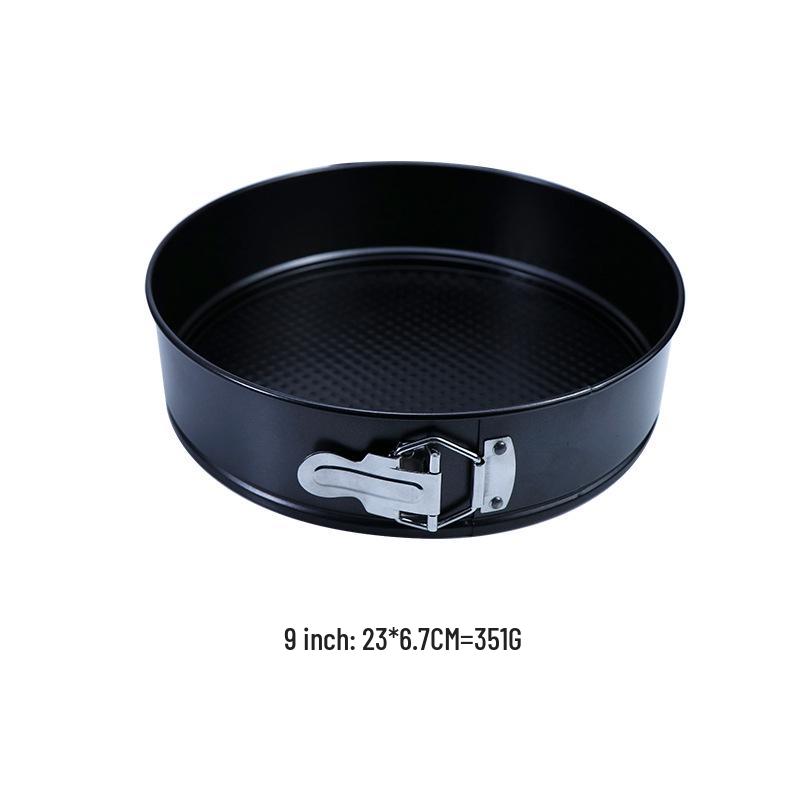 Thickened Carbon Steel Round Springform Cake Pan with Removable Bottom and Non-Stick Surface