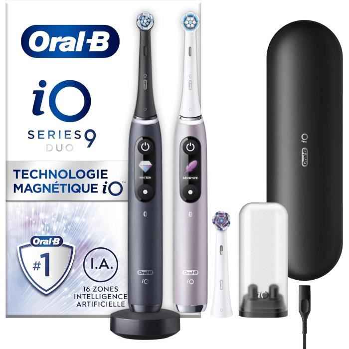 Brosse À Dents Électrique - Oral-B - iO 9 - Rechargeable - Bluetooth - 7 Modes de Brossage