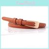 Solid Color Simple Gold Buckle Women Slim Waist Belt Casual Versatile And