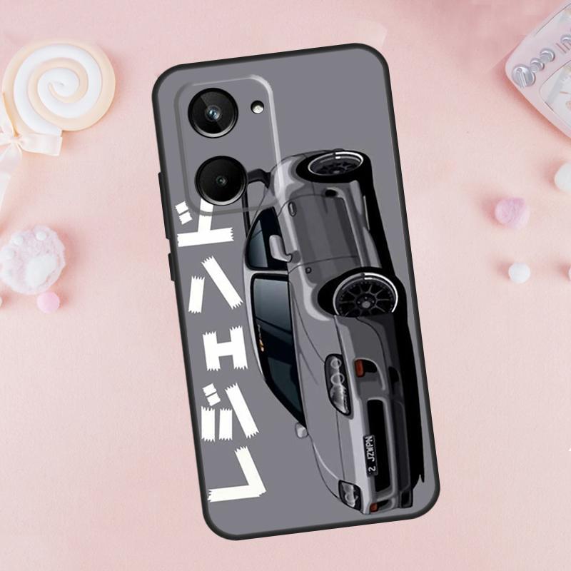 Tokyo JDM Drift Sport Car For Realme C67 C55 C53 C51 C35 C33 C31 C30 C25s C21Y GT Neo5 GT5 9 10 11 12 Pro Plus Case