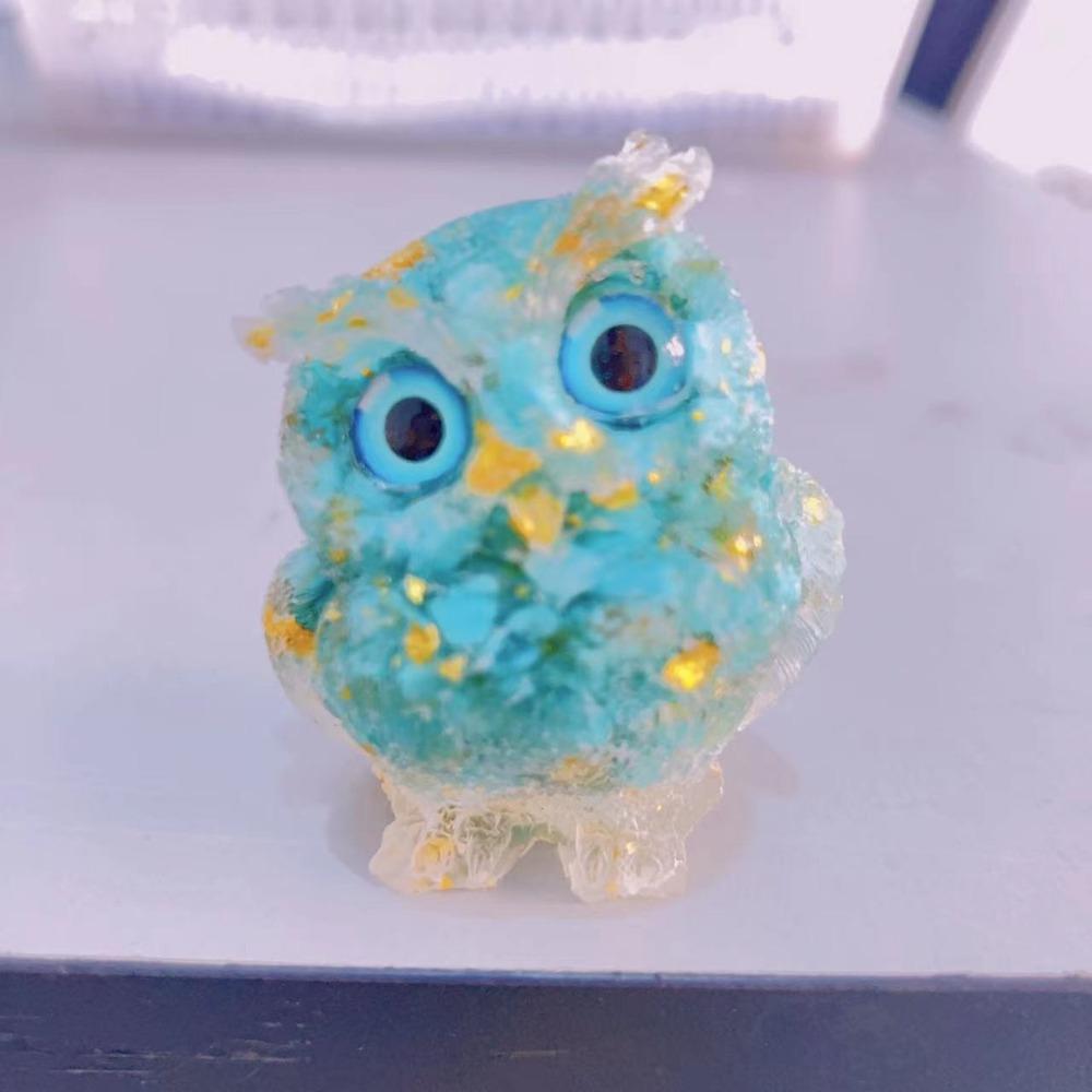 Cute Owl Crystal Gravel Home Ornaments Handicrafts Decorative Gifts Home Ornaments