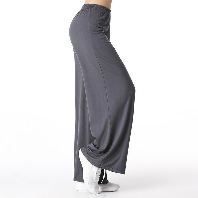 Plus-Size Modal Wide-Leg Yoga Pants - Comfortable, Breathable, and Sweat-Absorbent for Casual Sports and Fitness